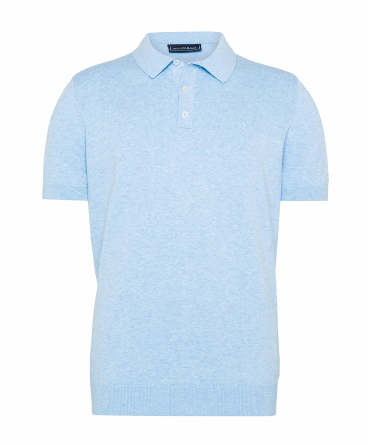 Heren polo blauw