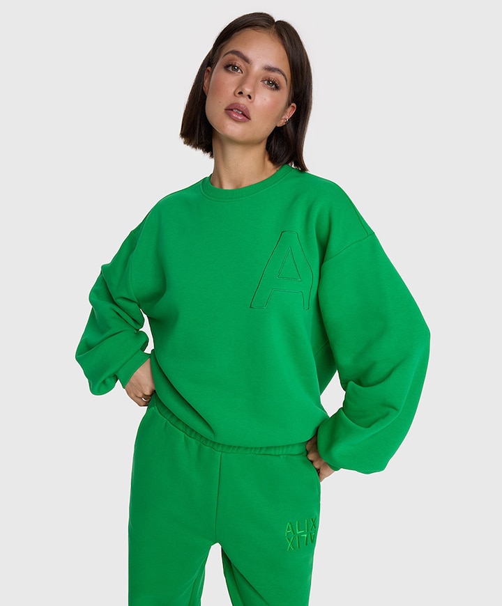 Dames sweater groen