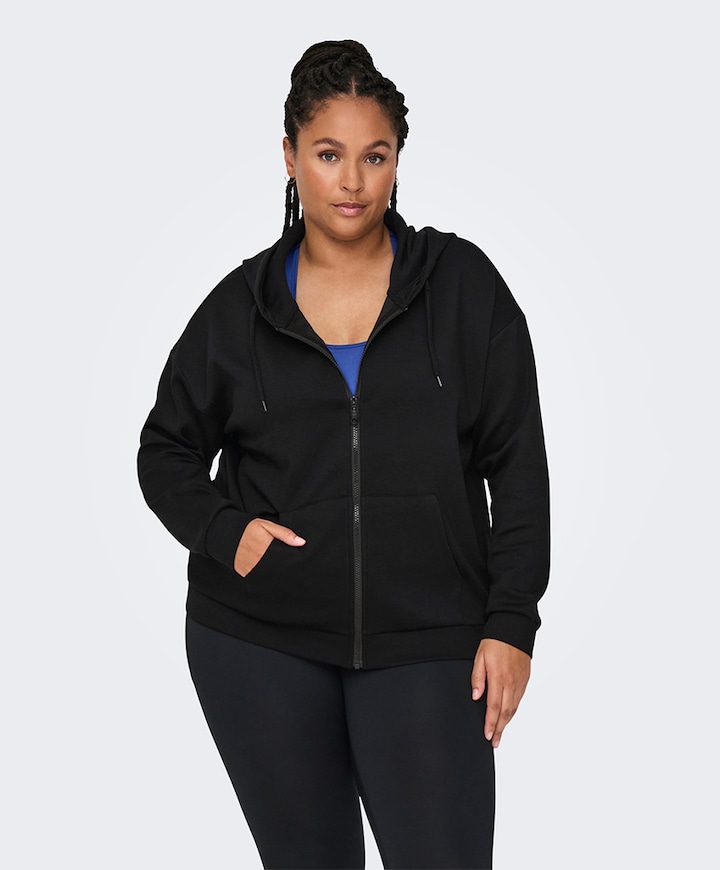 Plussize sweater zwart