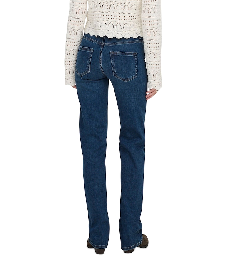ONLBLUSH MID STRAIGHT jeans blauw