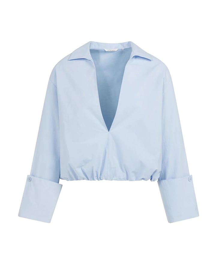 Dames blouse blauw