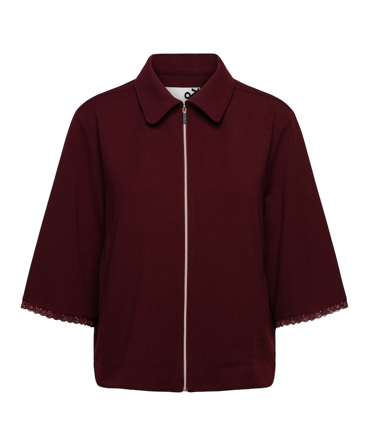 Dames jas bordeaux