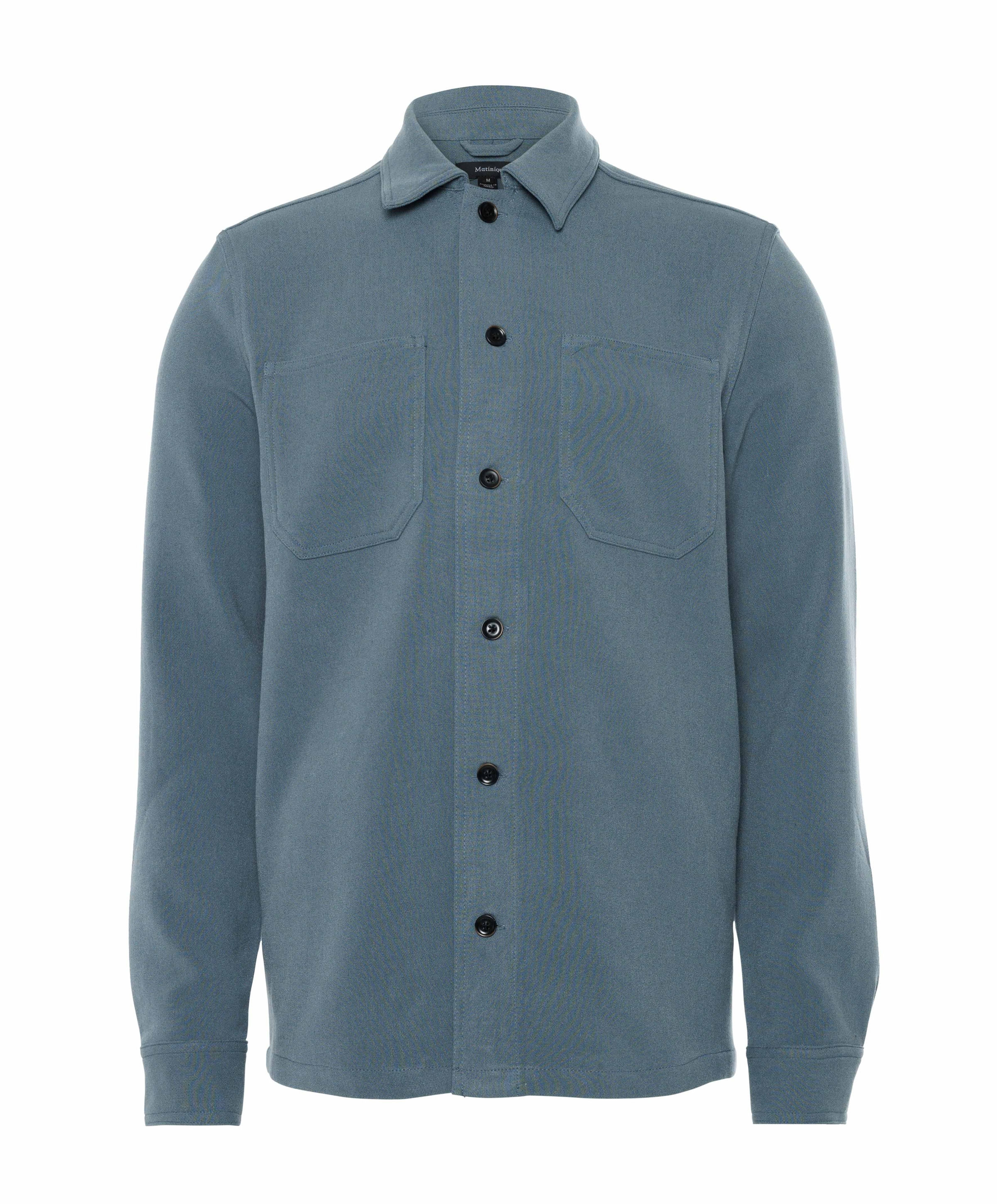 Heren overshirt grijs