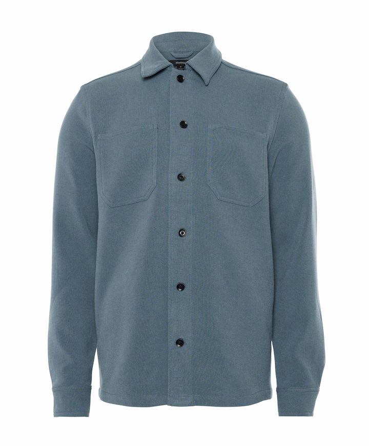 Heren overshirt grijs