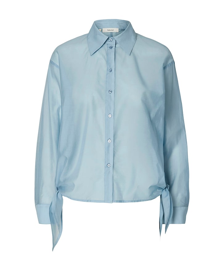 Dames blouse blauw