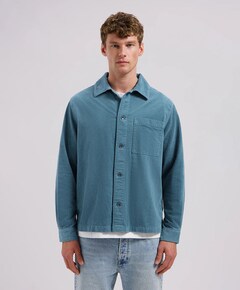 Heren overshirt blauw