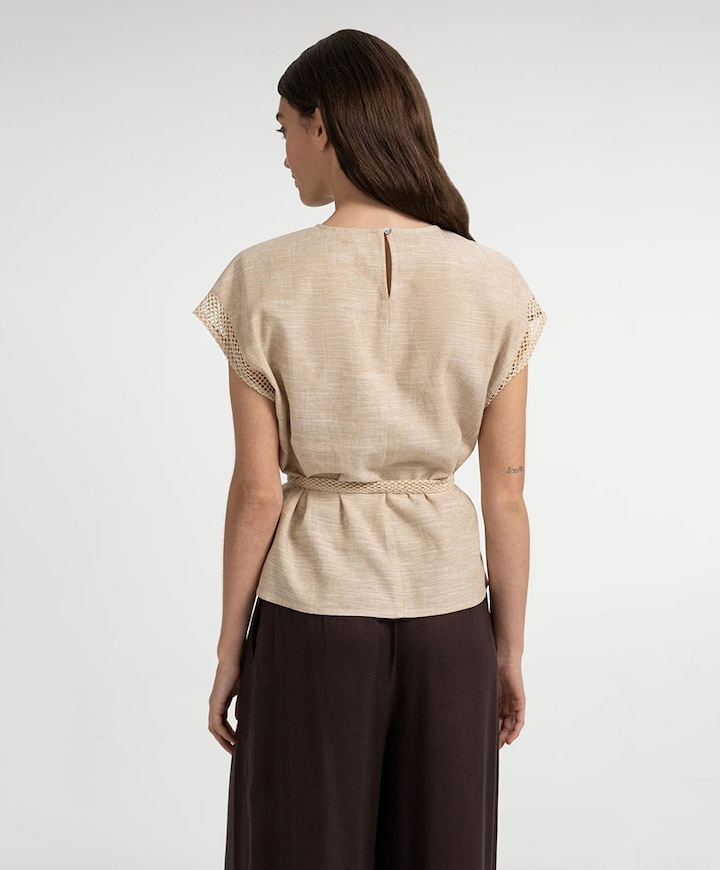 Dames top beige