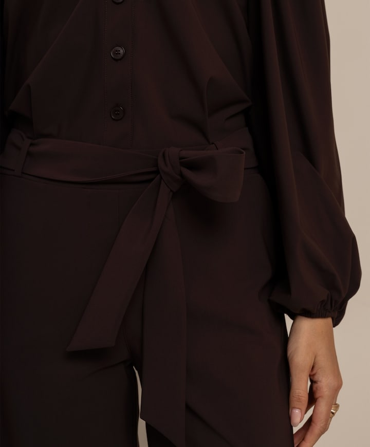 Cherie dames jumpsuit bruin