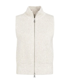Dames gilet beige