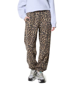 Karter jogger framed monogram dames broek bruin