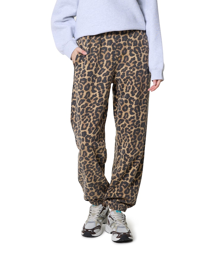 Karter jogger framed monogram dames broek bruin