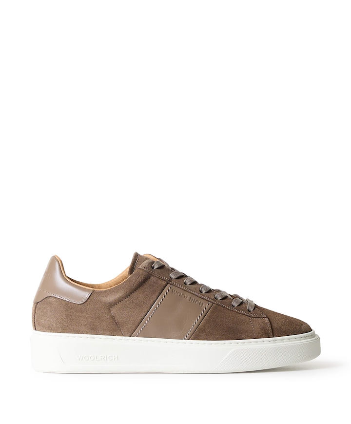 CLASSIC COURT BAND MAN heren sneakers beige