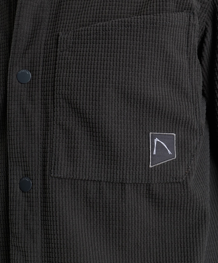 Heren overshirt grijs