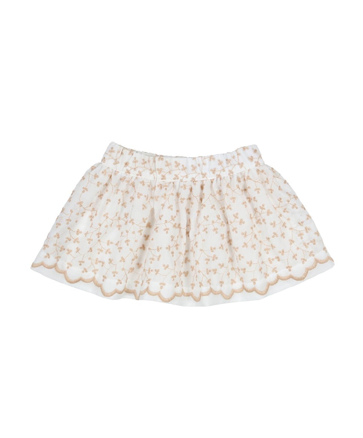 Meisjes rok ecru