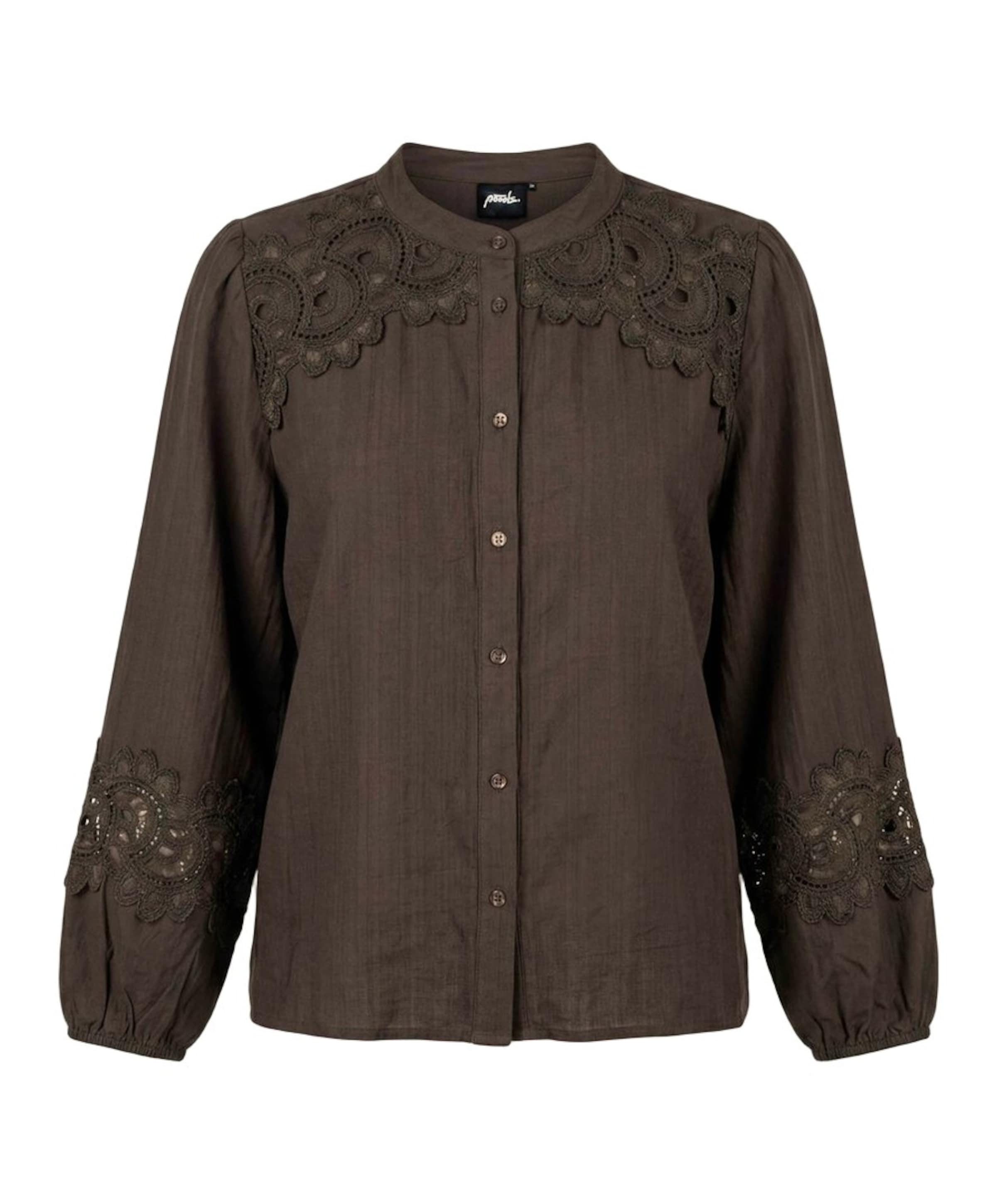 Dames blouse bruin