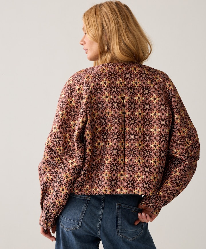 Dames jas bordeaux