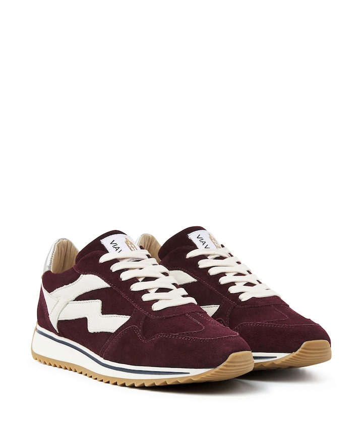 Mikki Alex dames sneakers bordeaux