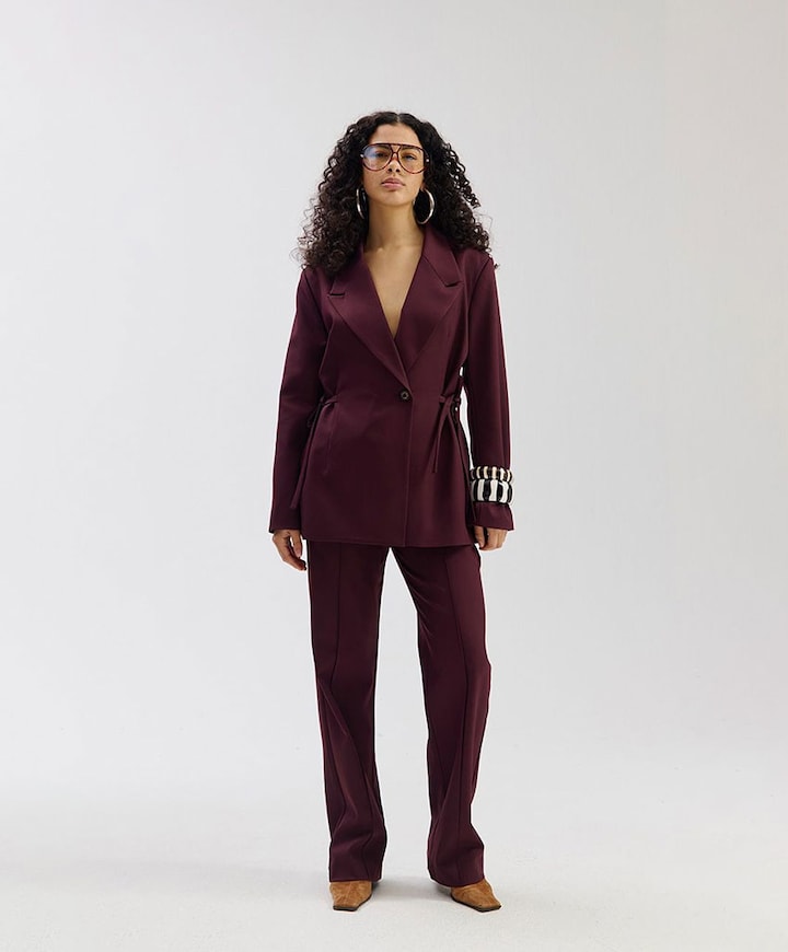 POPPY-PA dames broek bordeaux