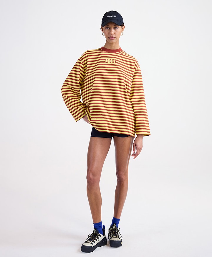 Dames longsleeve geel