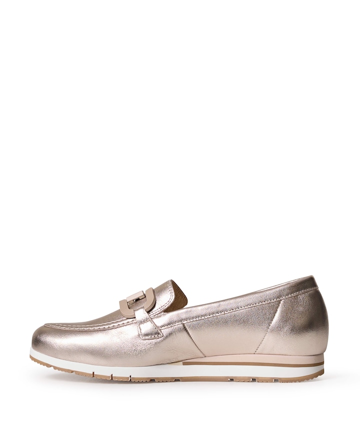 dames loafers goud