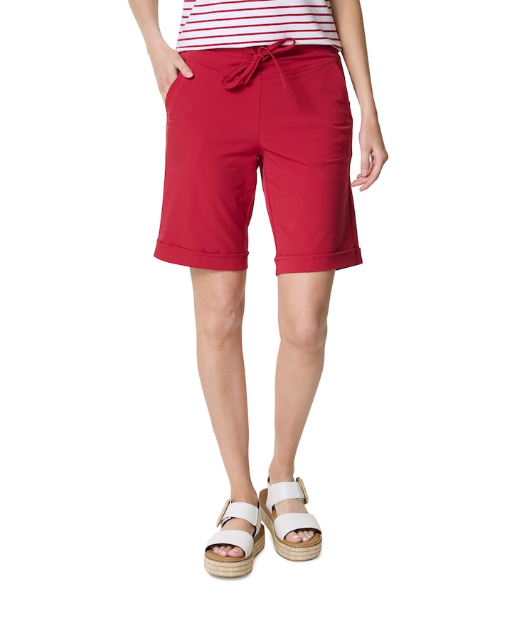 travel uni dames korte broek rood