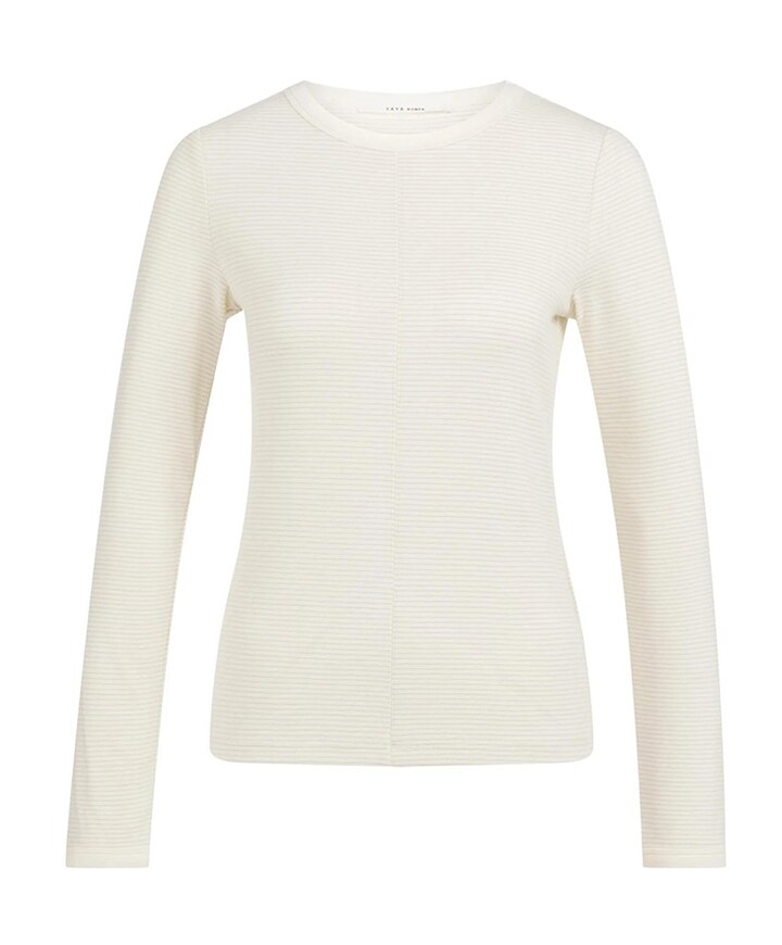 Dames longsleeve ecru