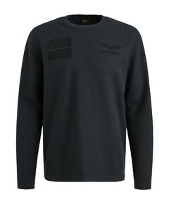 Heren longsleeve blauw