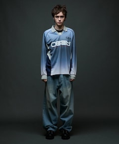 Heren longsleeve blauw