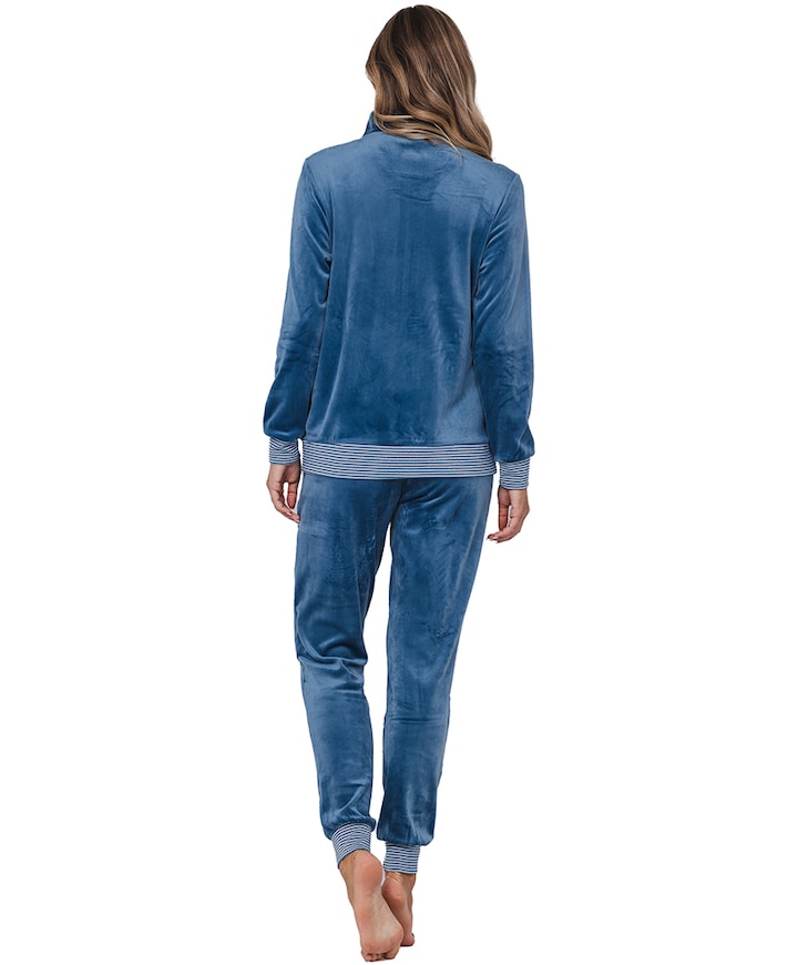 Dames huispak blauw