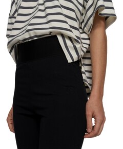 flare punto pants dames broek zwart