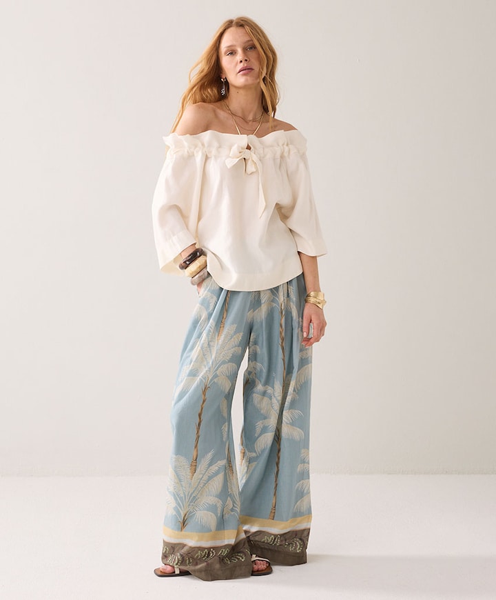 Dames blouse ecru