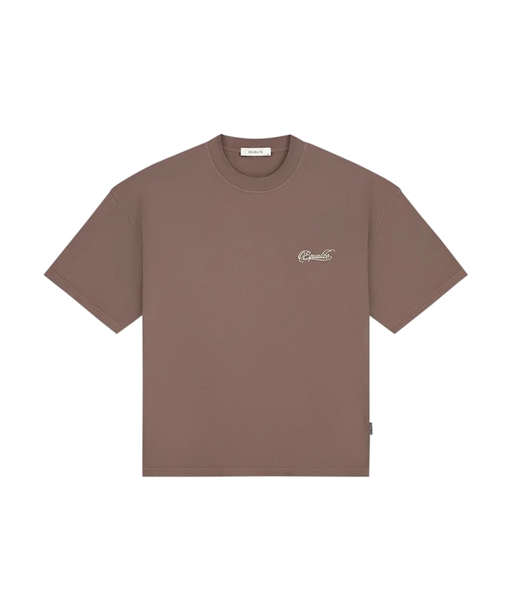 Uniseks t-shirt bruin