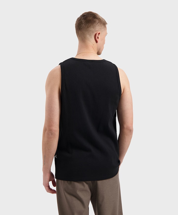 Heren singlet zwart