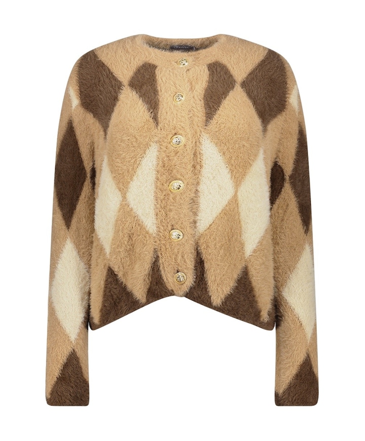 Dames vest beige