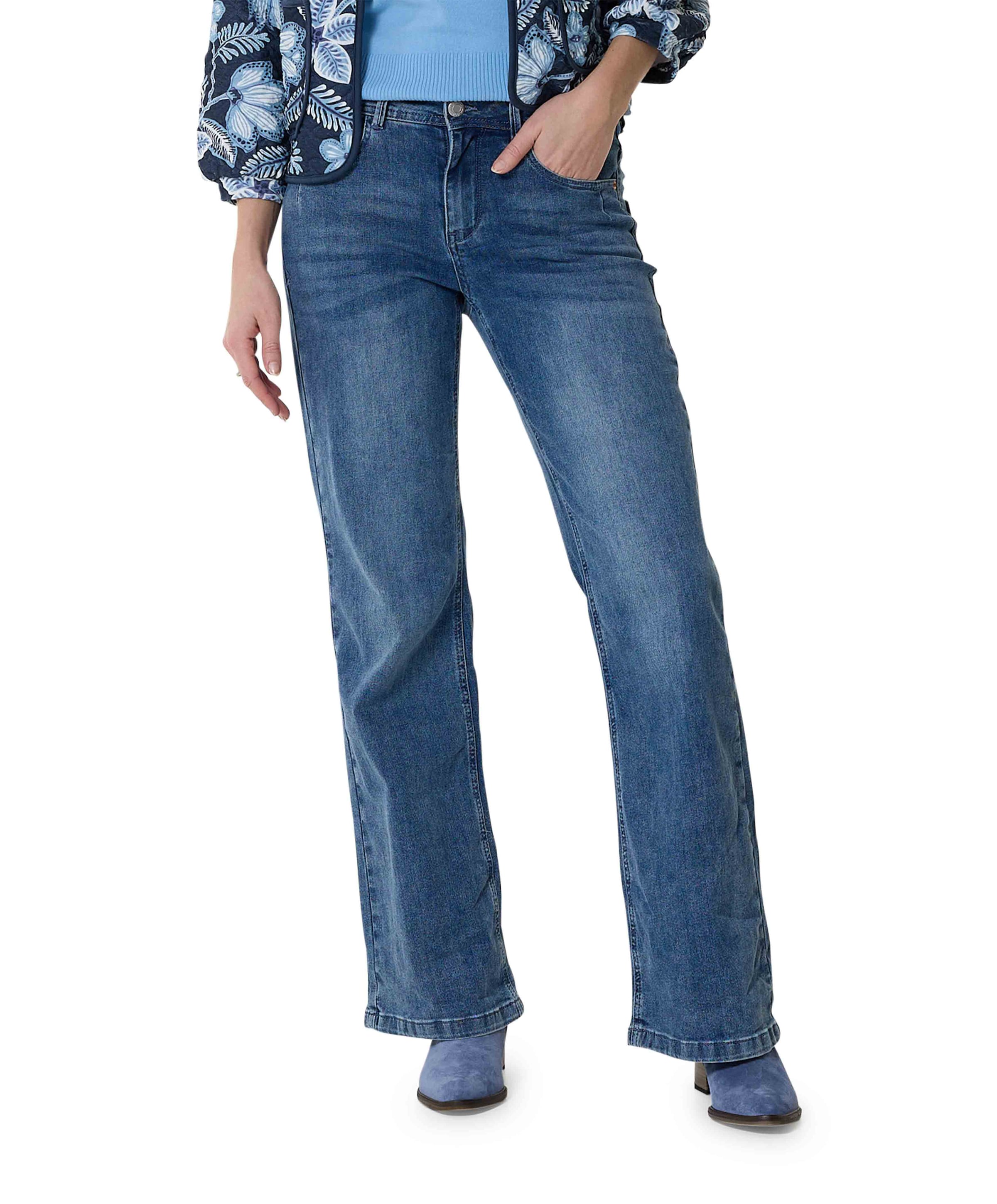 Colette 5-pocket stone used dames jeans blauw