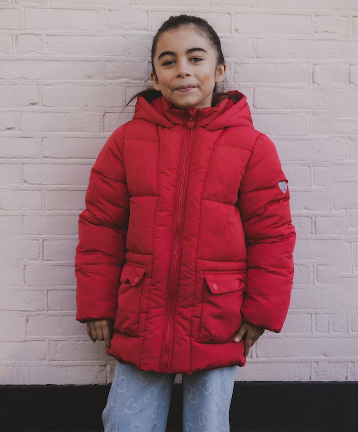 Meisjes jas rood