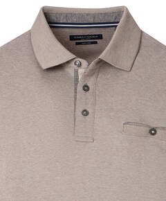 Heren polo beige
