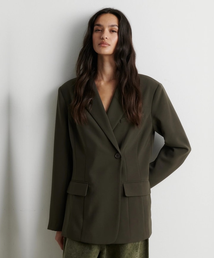 Dames blazer groen