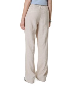 Claudette Linen/Visco Melange L33 dames broek beige