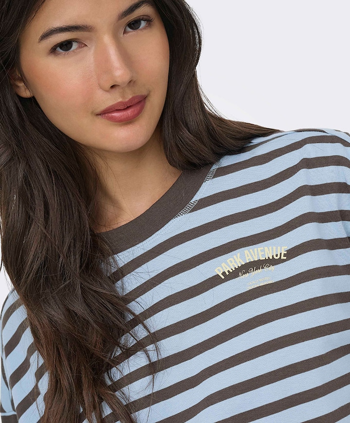 Dames longsleeve blauw