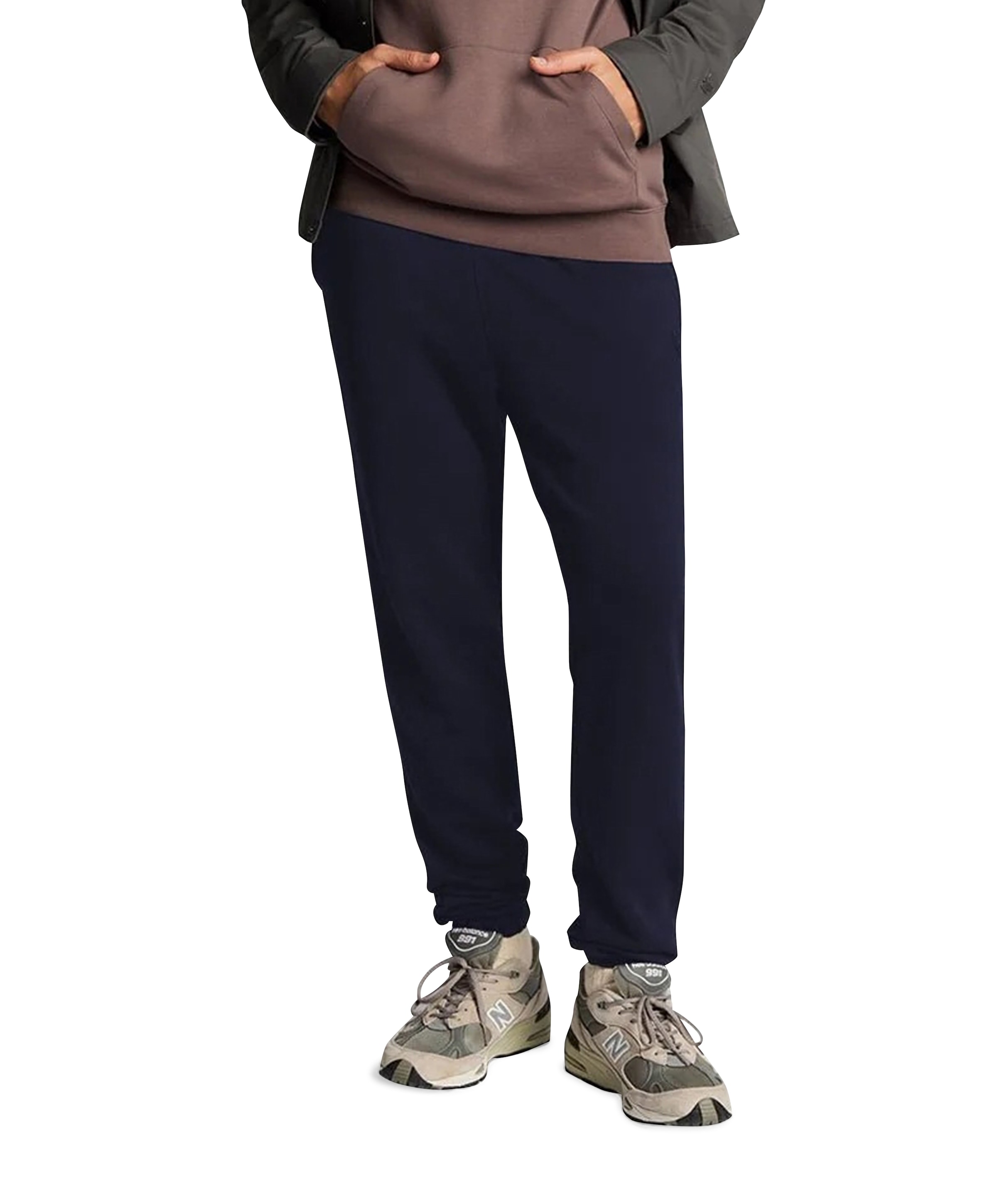 Superfine slim sweatpant heren broek blauw