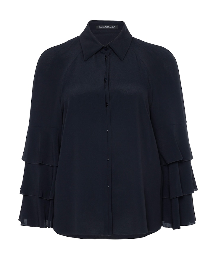 Blouse blauw
