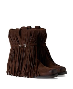 Dallas Boot Fringe dames laarzen bruin