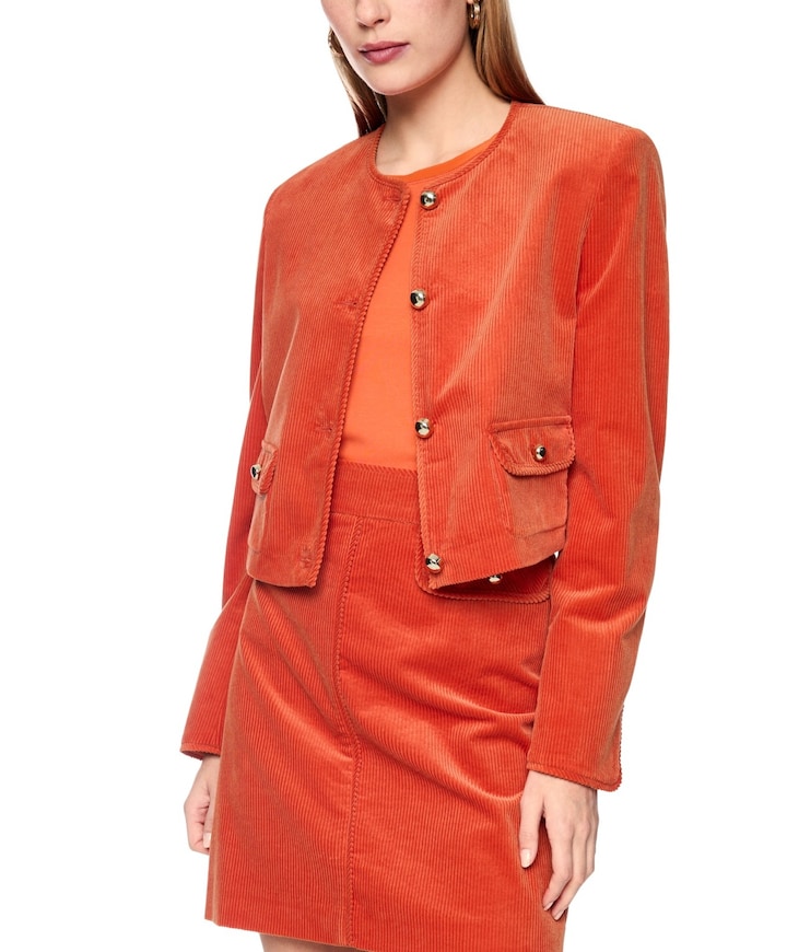 Dames jas oranje