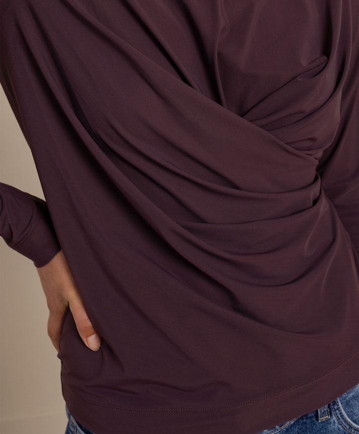 Dames longsleeve paars