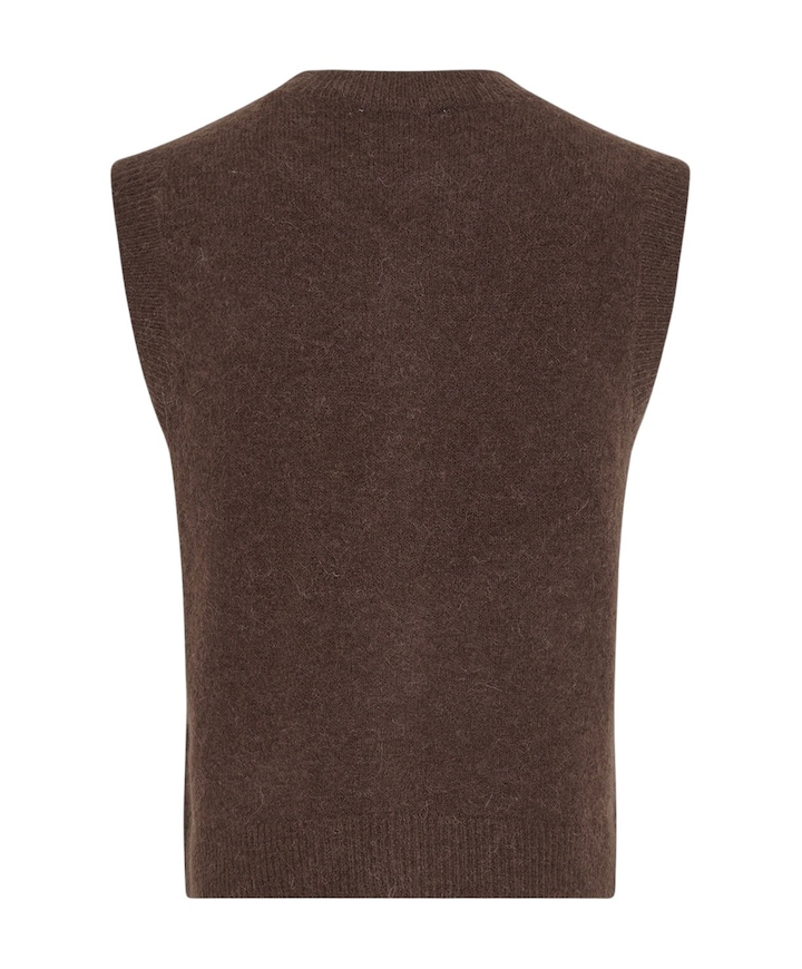 Dames gilet bruin