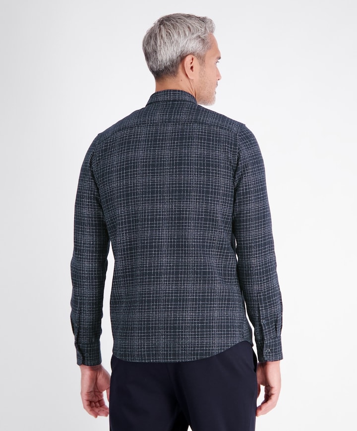 Heren overshirt blauw