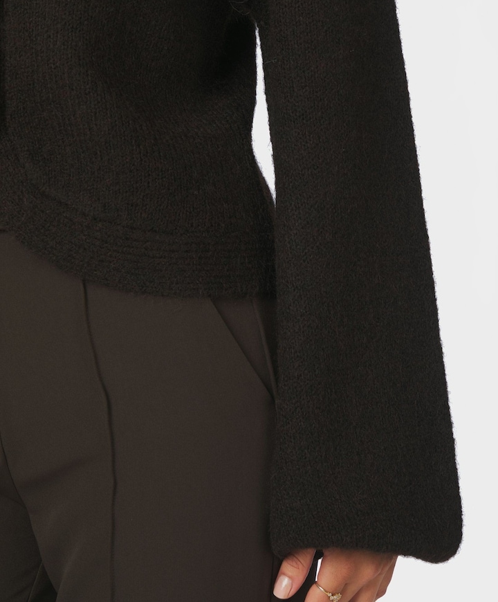 Dames vest bruin
