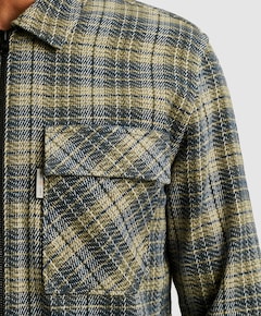 Heren overhemd lange mouw grijs