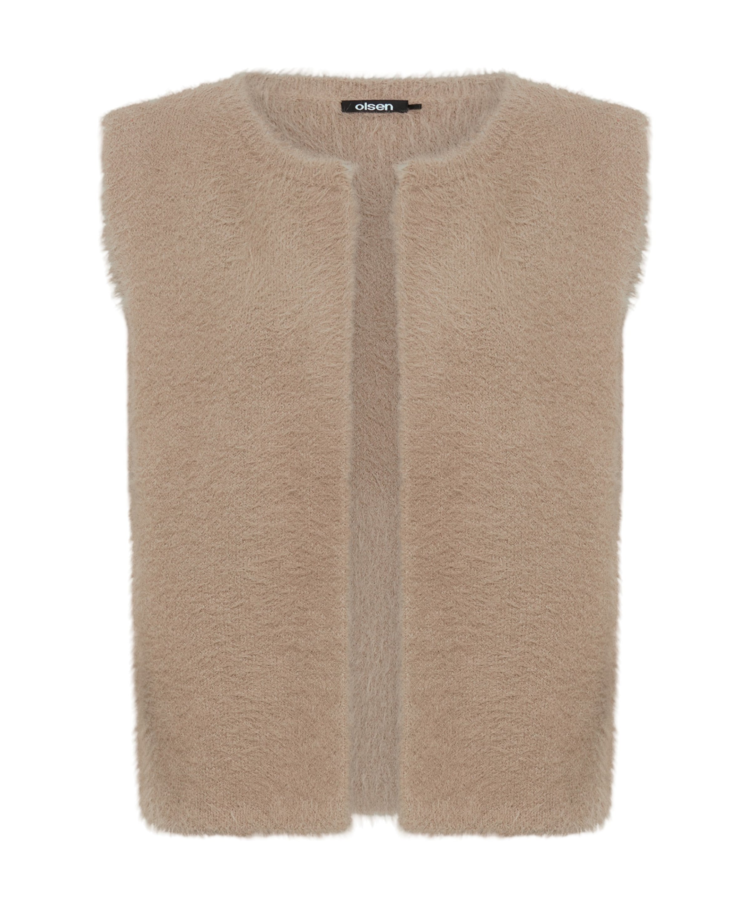 Dames gilet beige